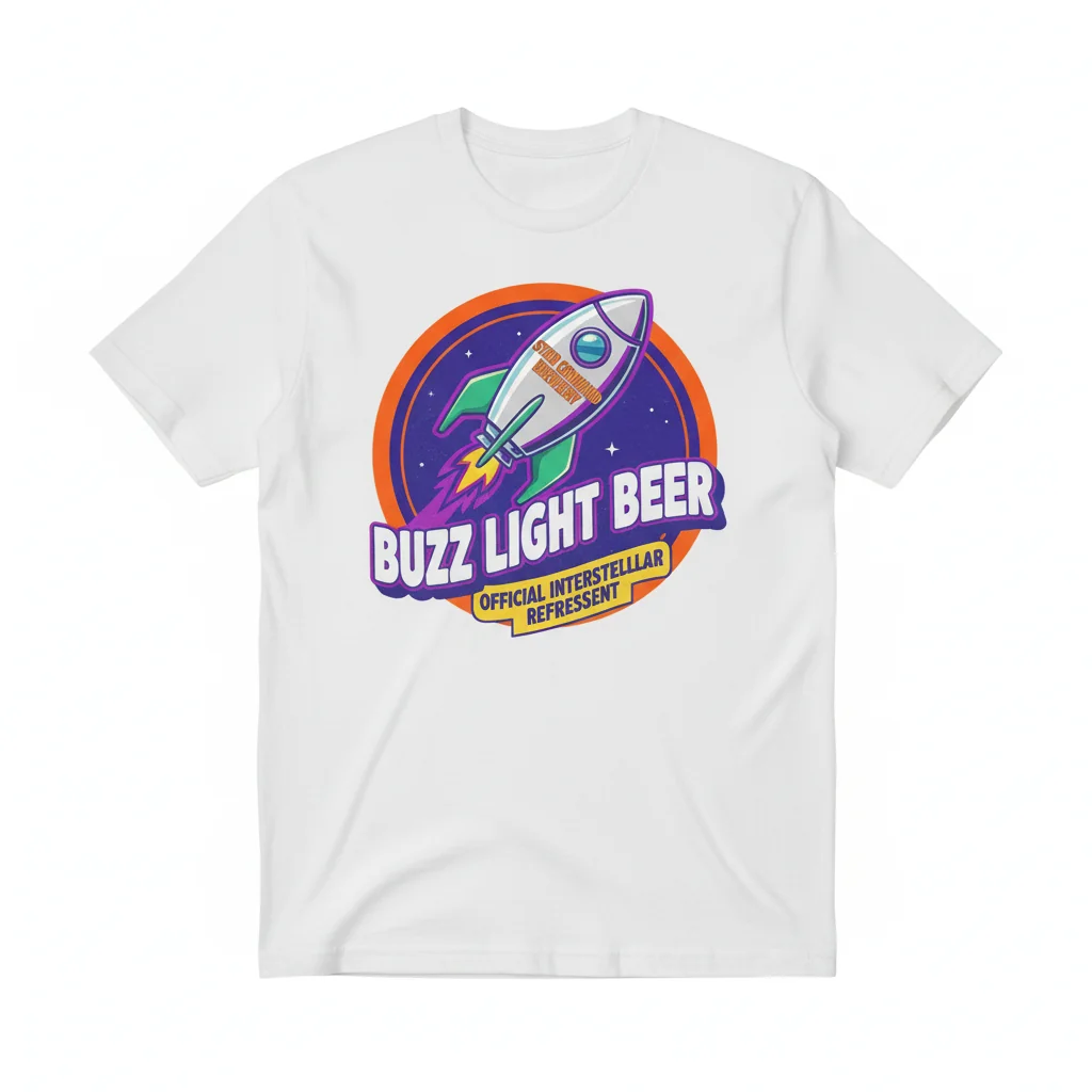 Buzz Light Beer: Star Command's Official Brew Tee