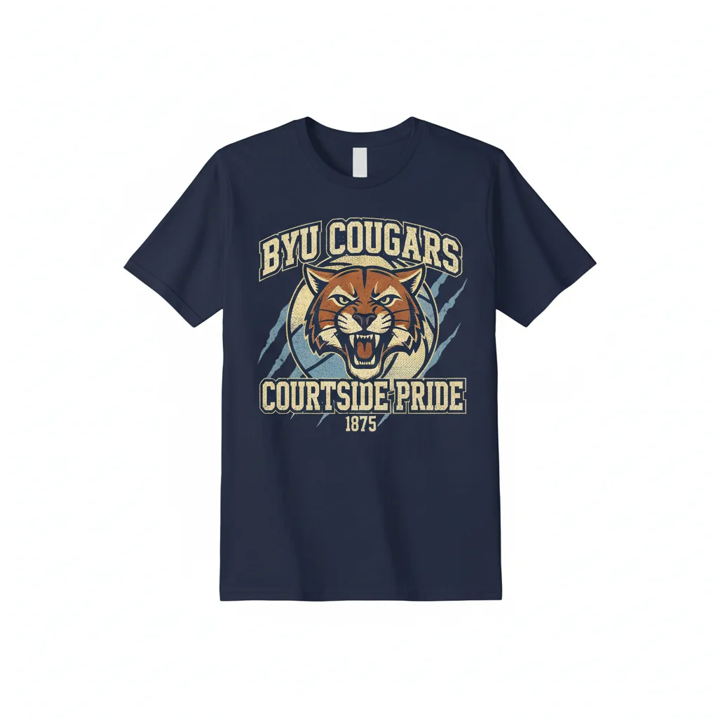 BYU Cougars Basketball T-Shirt - University Fan Apparel