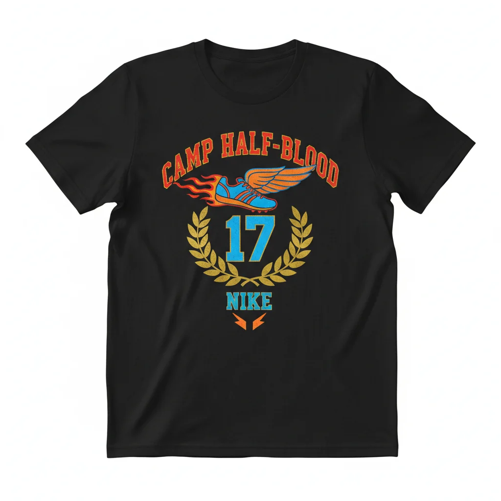 Camp Half-Blood Cabin #17 Nike Essential T-Shirt – Durable Percy Jackson Inspired Design
