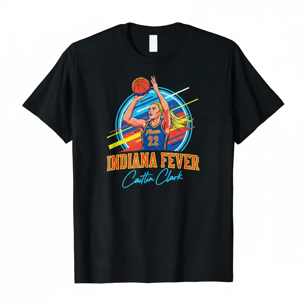 Caitlin Clark Indiana Fever NBA Basketball Signature Fan Tee - Durable & Vibrant