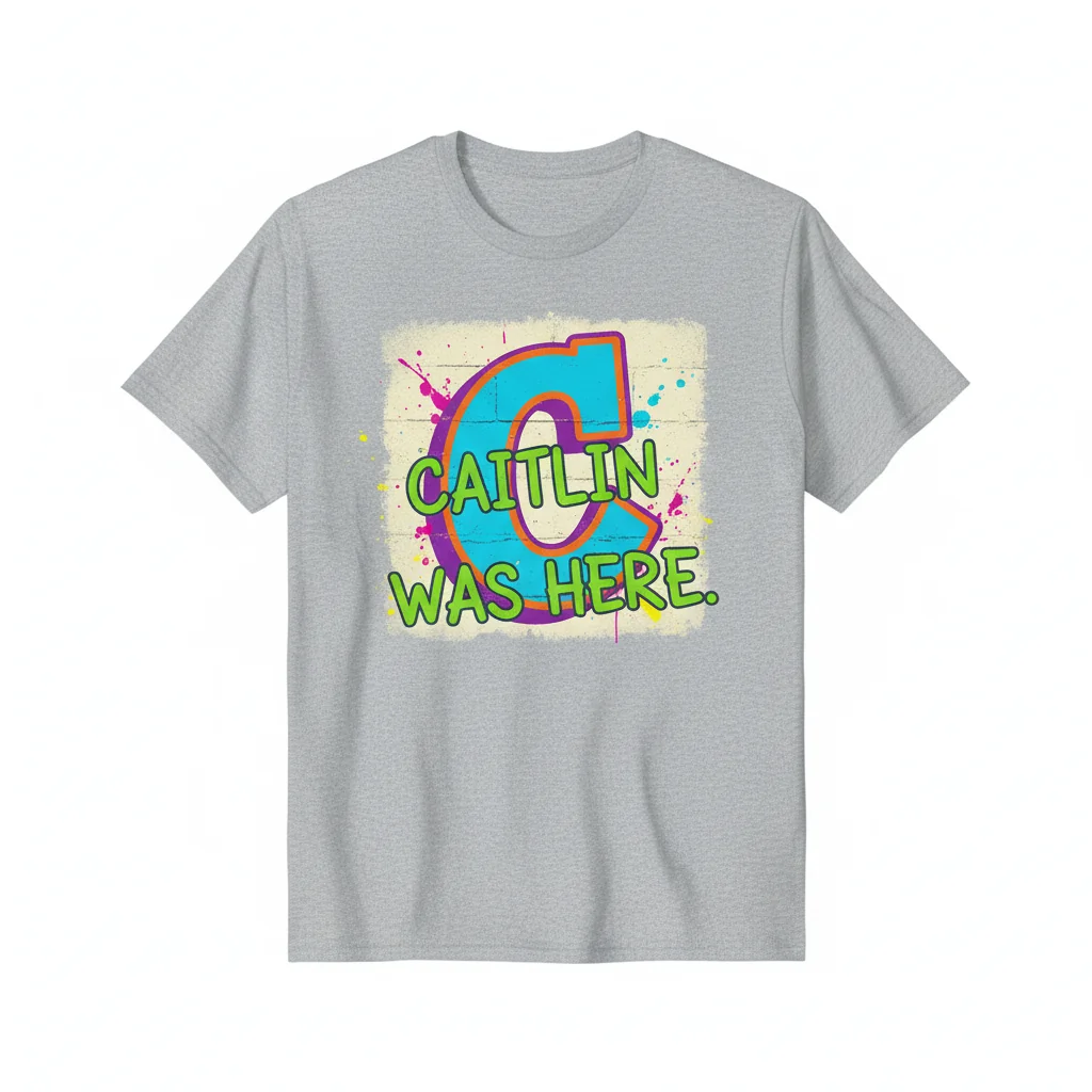 Caitlin Was Here T-Shirt – Unique & Comfortable Graphic Tee