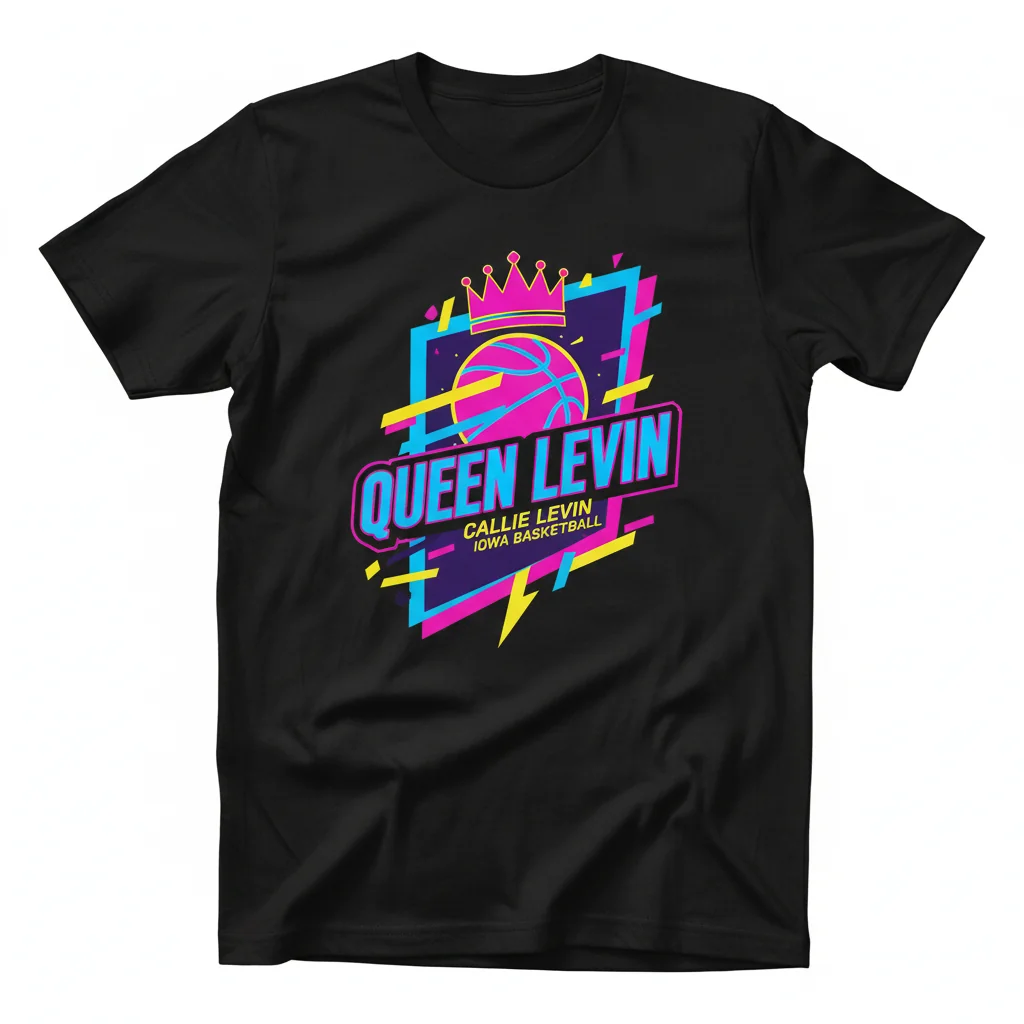 Callie Levin Queen Levin Iowa Basketball Fan T-Shirt