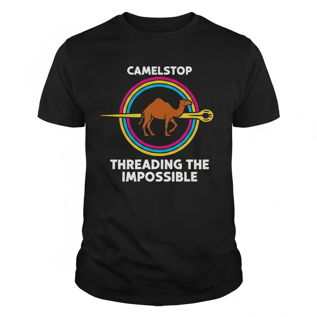 Camel Through The Eye of the Needle Essential T-Shirt - Premium Cotton Graphic Tee
