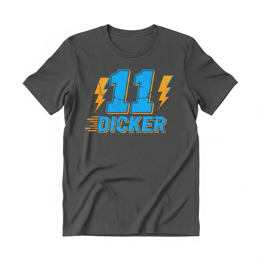 Cameron Dicker #11 Chargers Inspired Art Tee | Premium Tribute Apparel