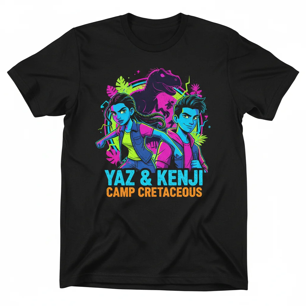 Yaz & Kenji Vibes Tee: Camp Cretaceous Edit