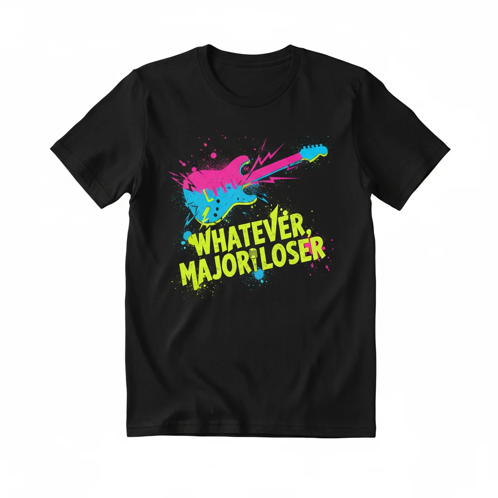 Camp Rock "Whatever, Major Loser" Premium Essential T-Shirt – Fade-Resistant & Perfect Fit