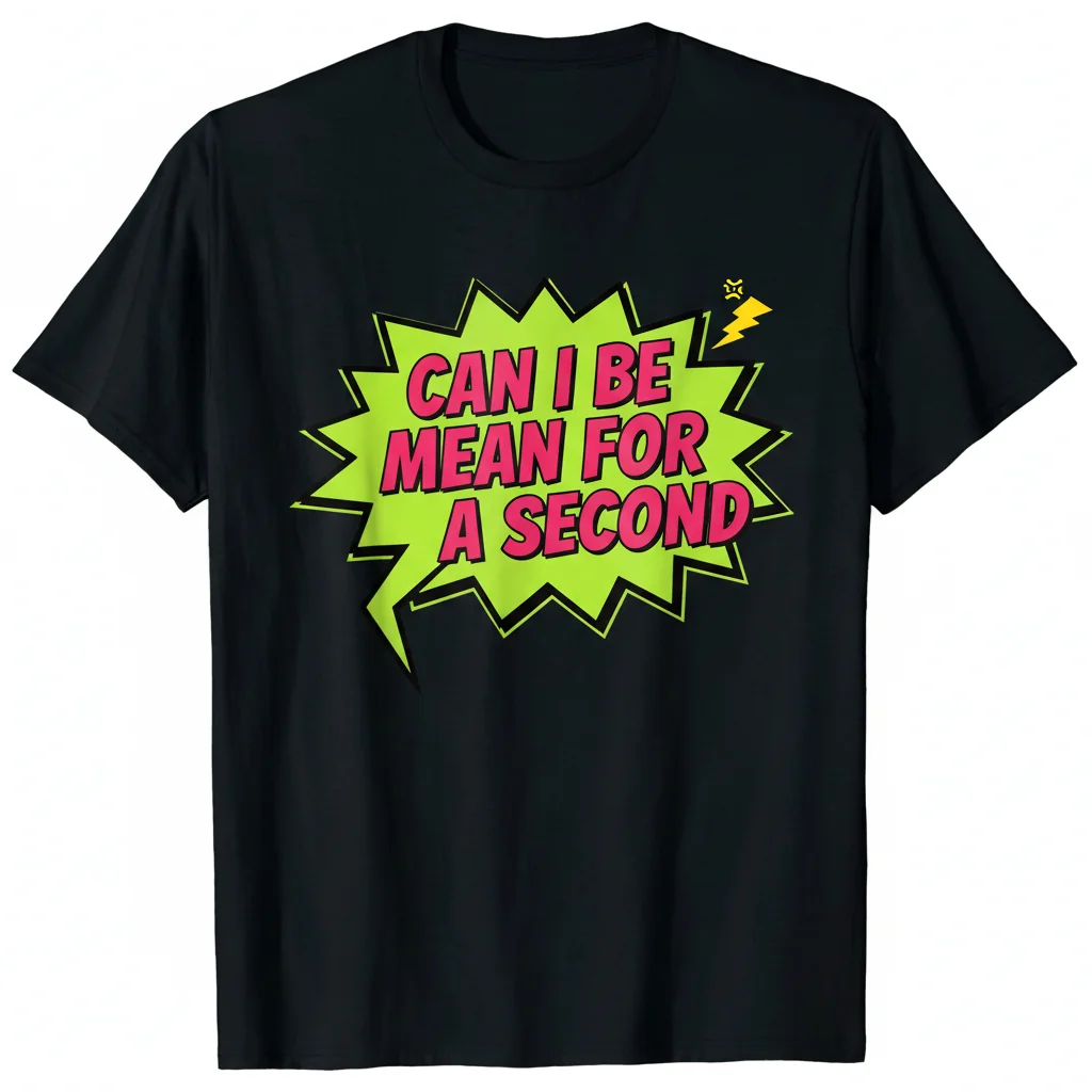 Can I Be Mean For A Second Essential T-Shirt - Bold & Comfy Statement Tee
