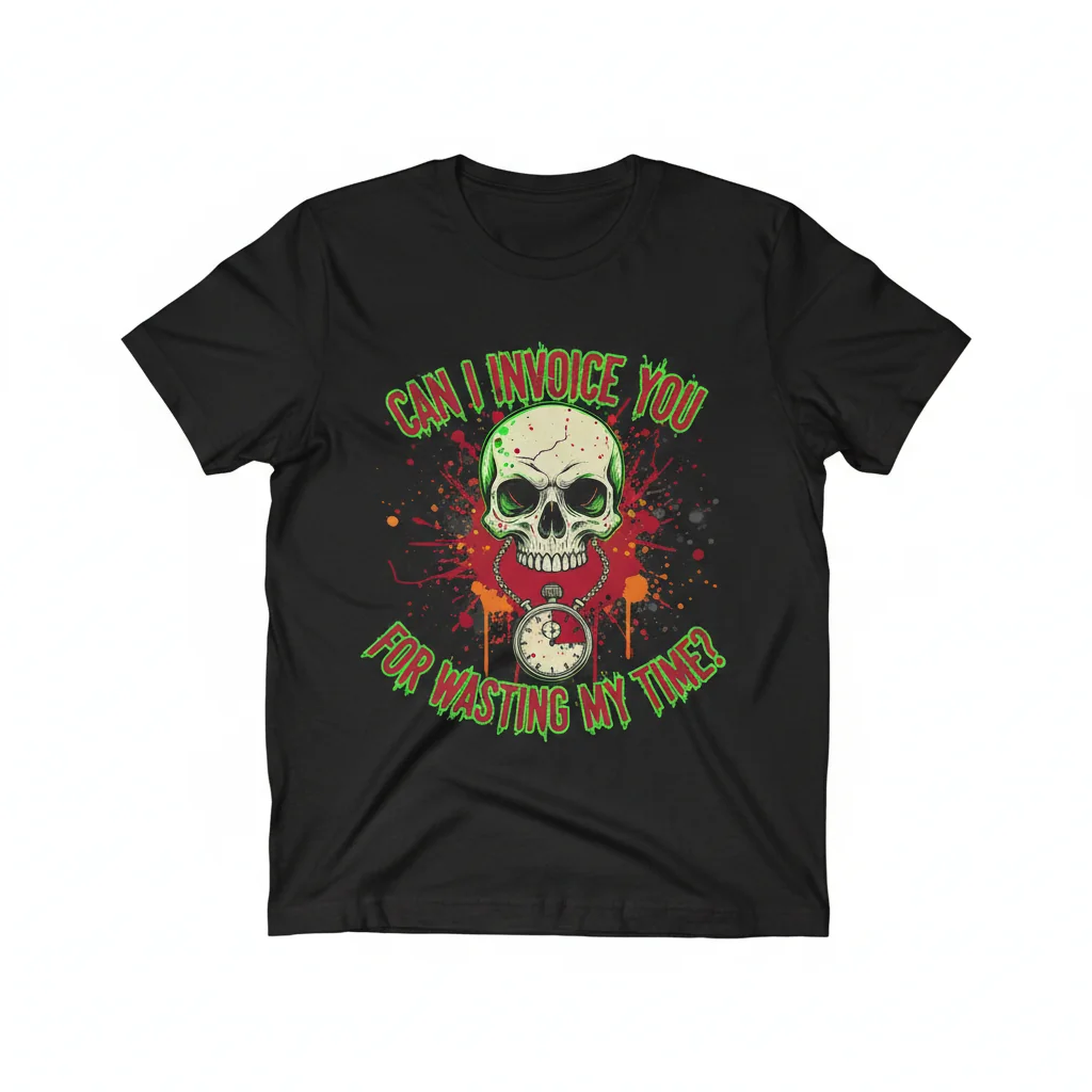 Can I Invoice You For Wasting My Time Funny Sarcastic T-Shirt
