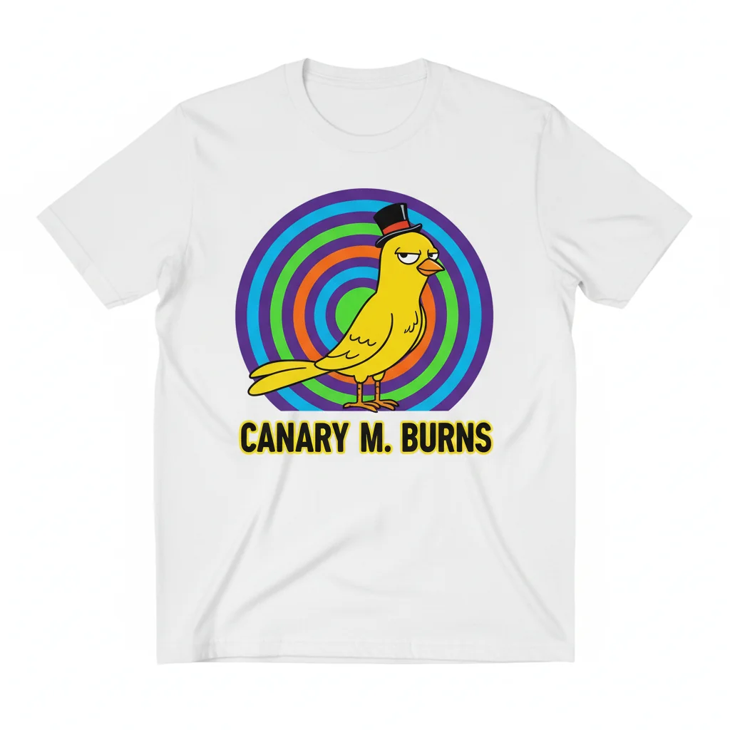 Canary M. Burns. Iconic. Essential Tee.