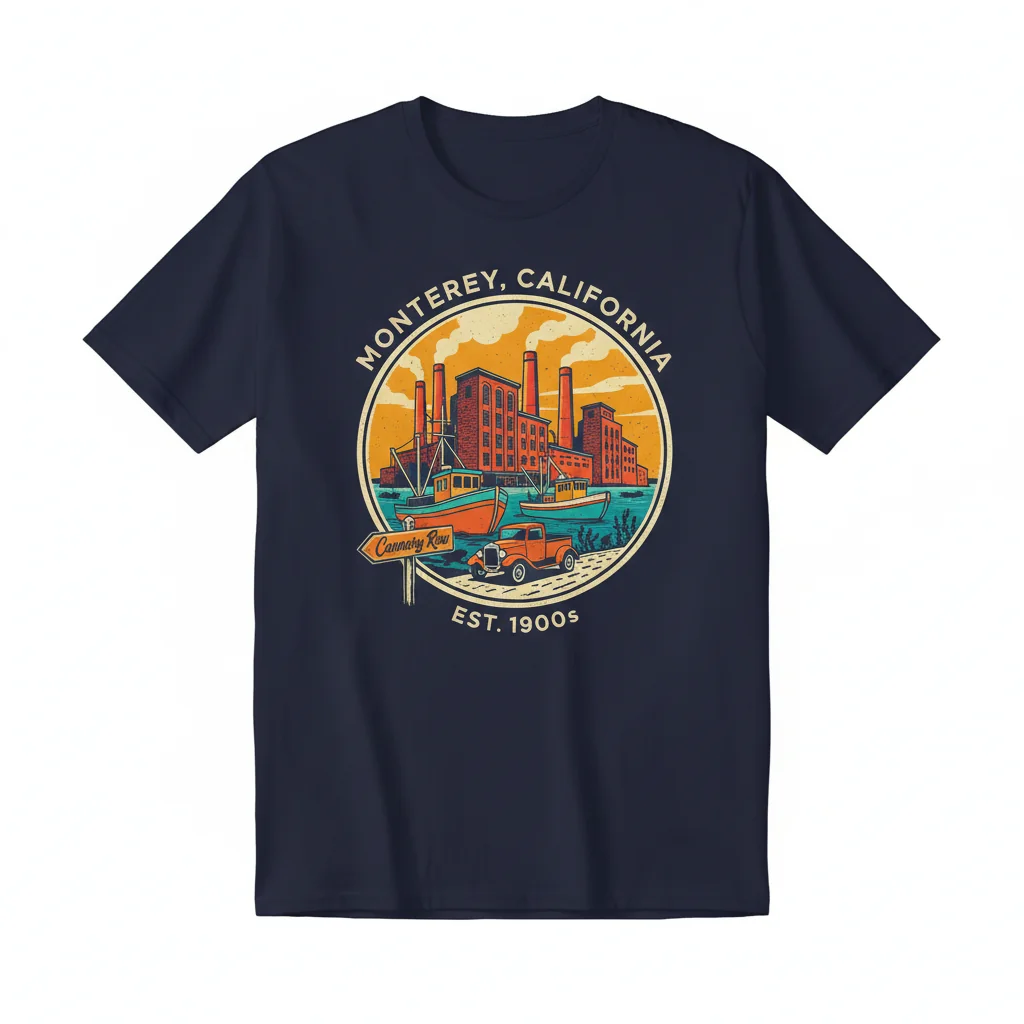 Cannery Row Essential T-Shirt – Classic Novel Apparel | 100% Cotton, Retail Fit