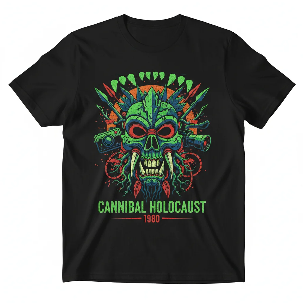 Cannibal Holocaust (1980) Vintage Horror Movie T-Shirt – Essential Collection