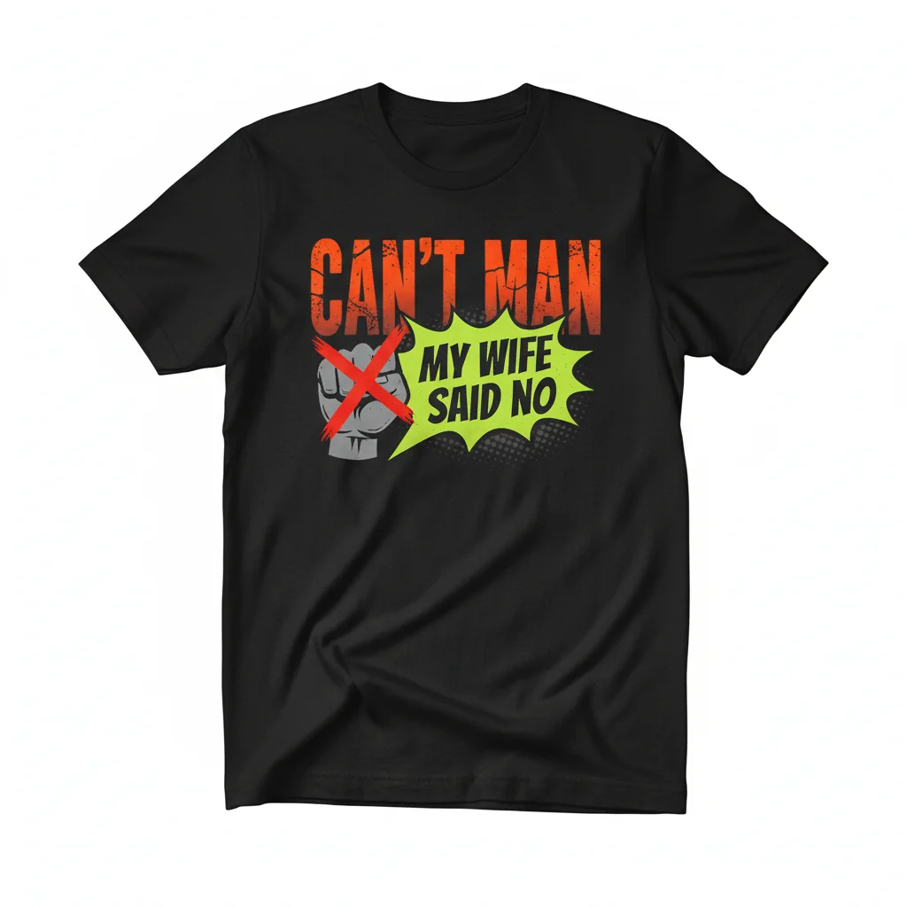 Can't Man (Wife Said No) Essential Tee