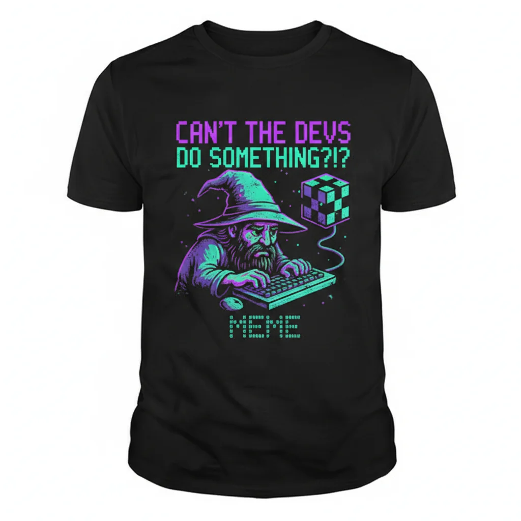 Can't the Devs Do Something? Your Essential Crypto Vibe Tee