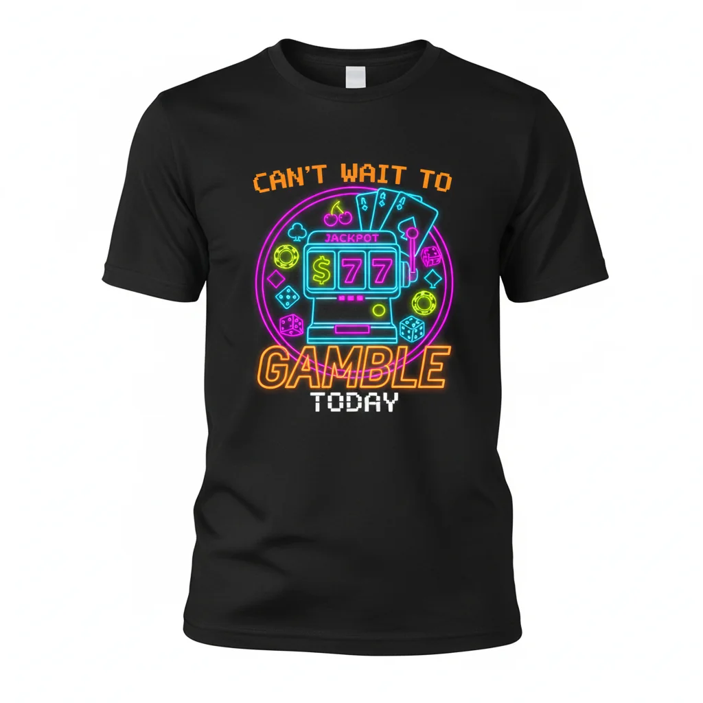 Can't Wait to Gamble Today Essential T-Shirt – Premium Cotton Gaming Tee