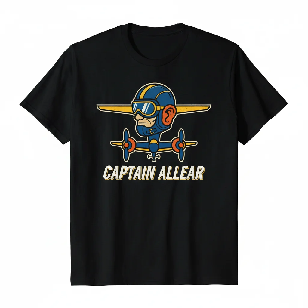 Captain Allears Lineart: Embrace Whimsy, Wear Your Story Essential T-Shirt