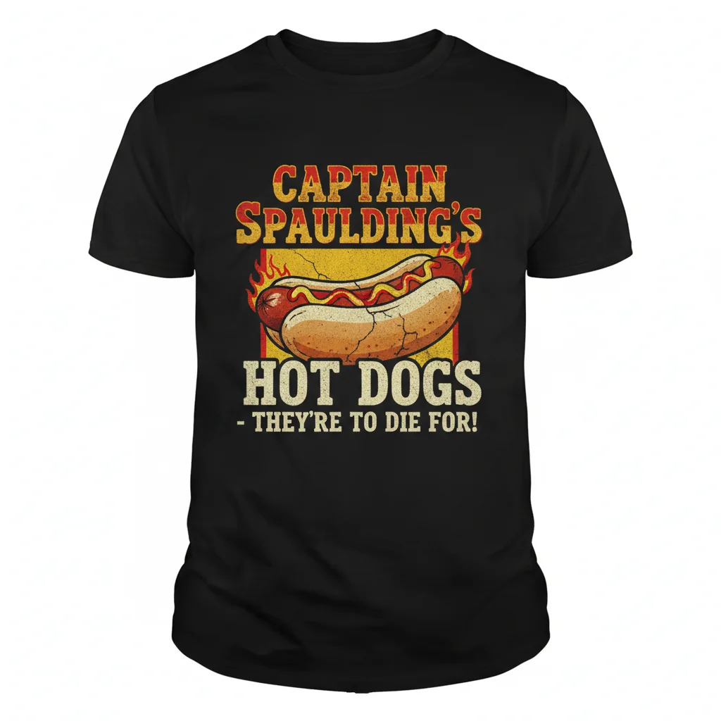 Captain Spaulding's Hot Dog Essential: A Tribute Tee