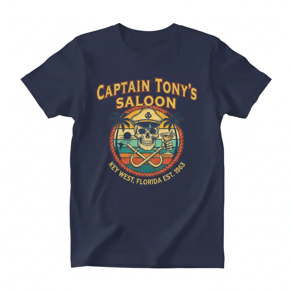 Captain Tony's Saloon Key West FL Essential T-Shirt – Classic Island Vibe Tee