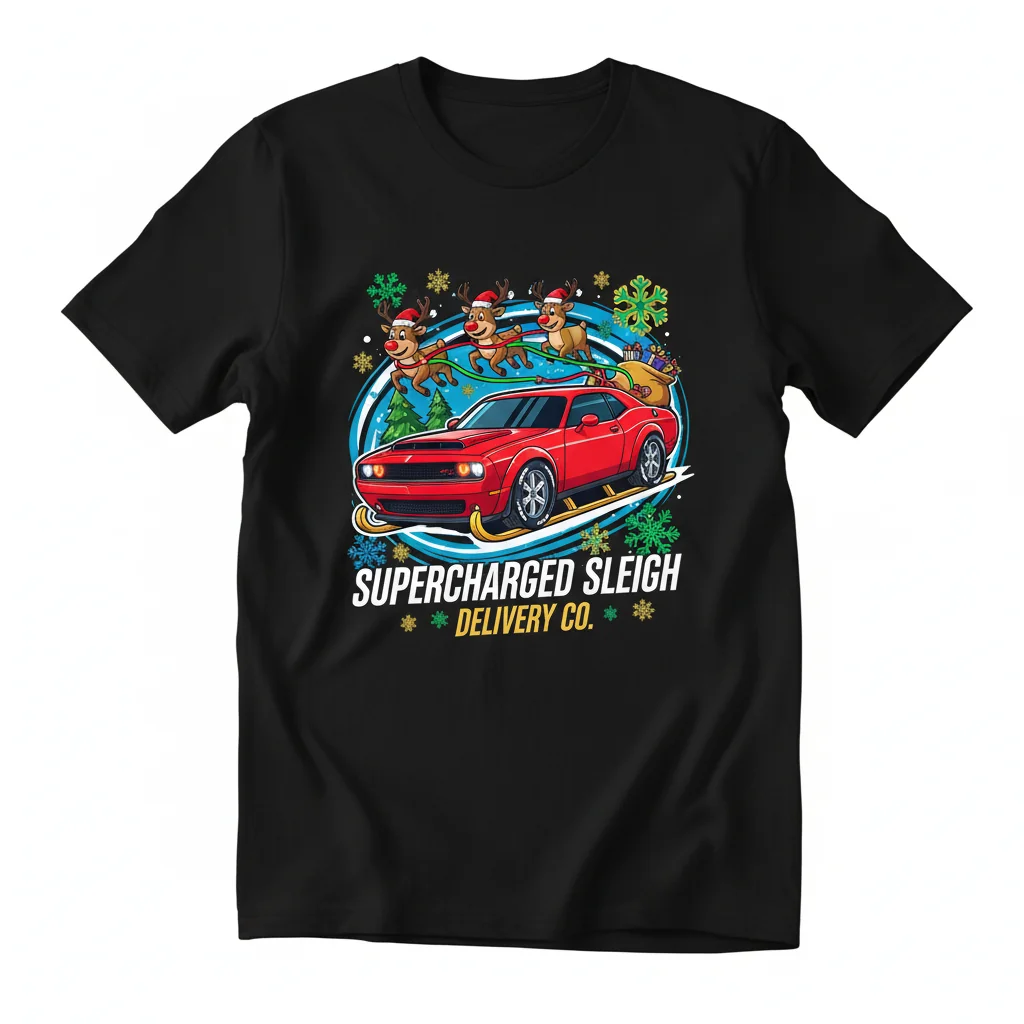 Dodge Challenger X-Mas Tee: Street Icon