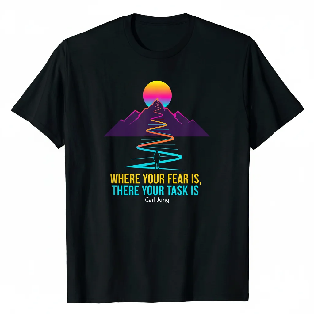 The "Where Your Fear Is" Tee | Carl Jung Inspired Original Artwork