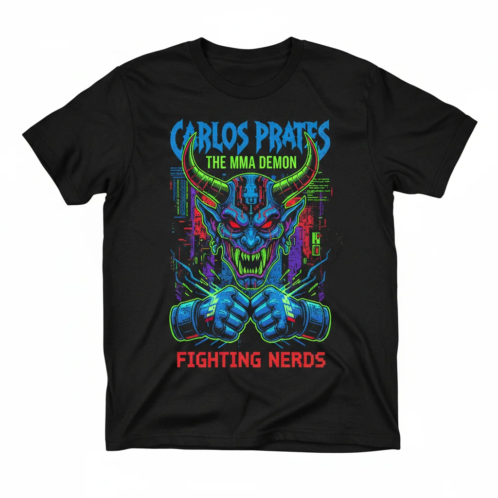 Home 7 Carlos Prates "The MMA Demon of The Fighting Nerds" Premium Essential T-Shirt – Unbeatable Durability & Fit