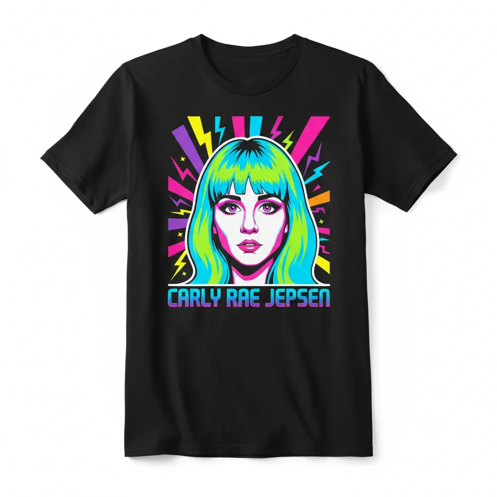 Carly Rae Jepsen Black Heavyweight T-Shirt - Men's Size S