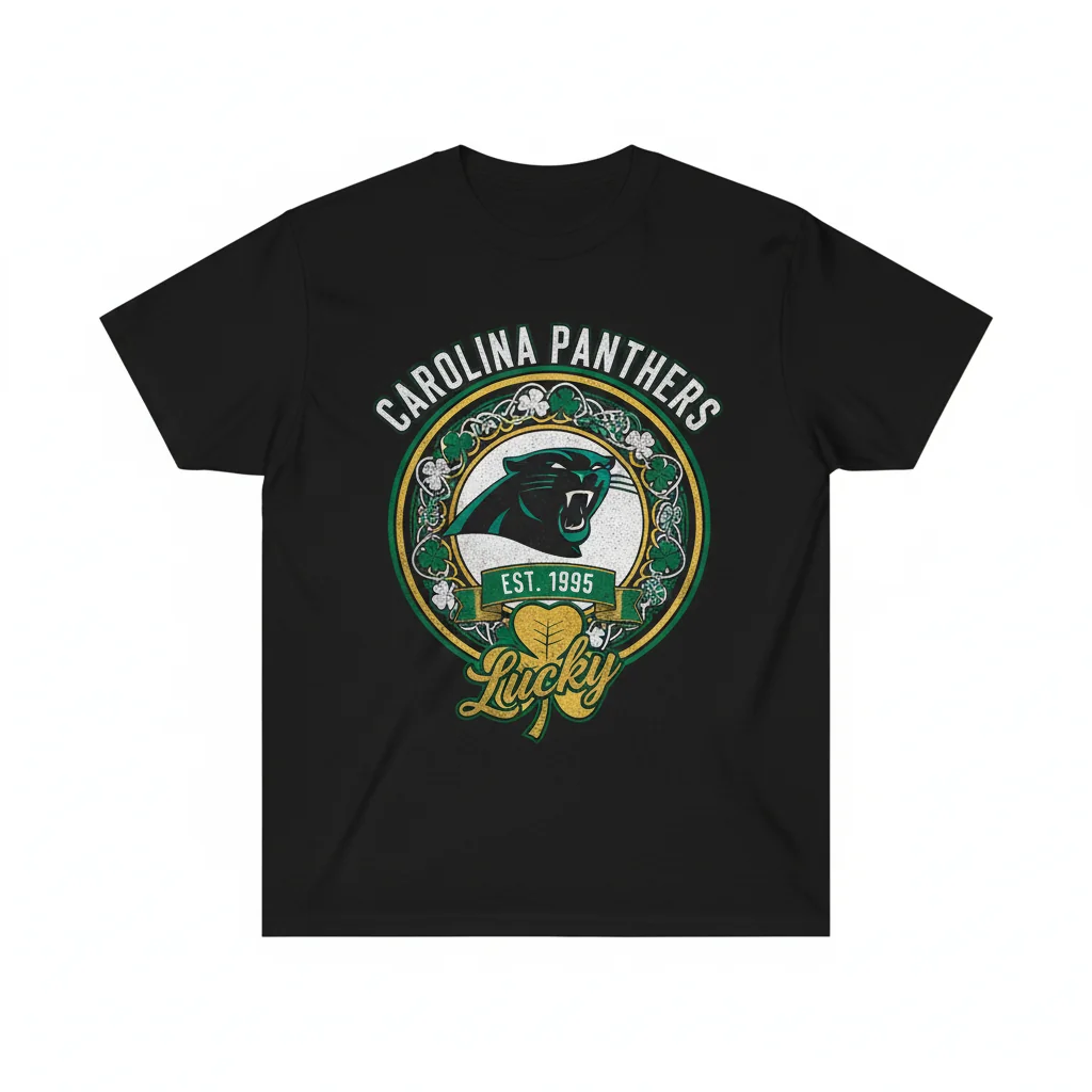 Panthers' Verdant Spirit: St. Patrick's Day Legacy Tee