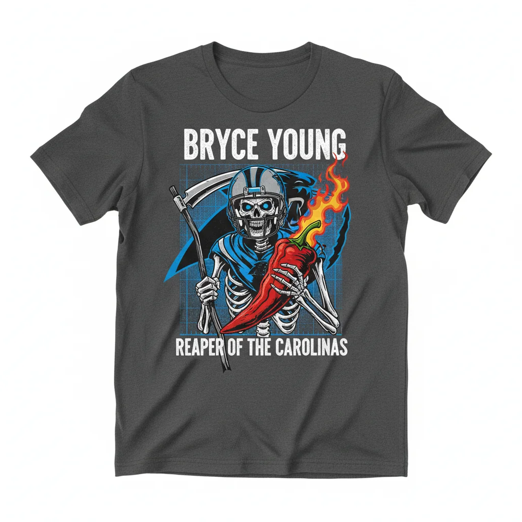 Bryce Young 'Grim Reaper' Panthers Shirt | Premium, Durable Fan Tee
