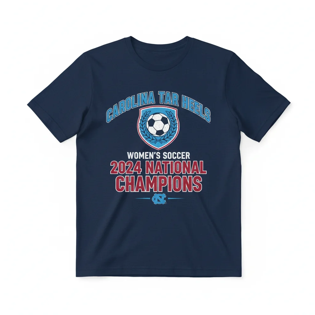 UNC Tar Heels 2024 National Champions Women's Soccer Fan Tee