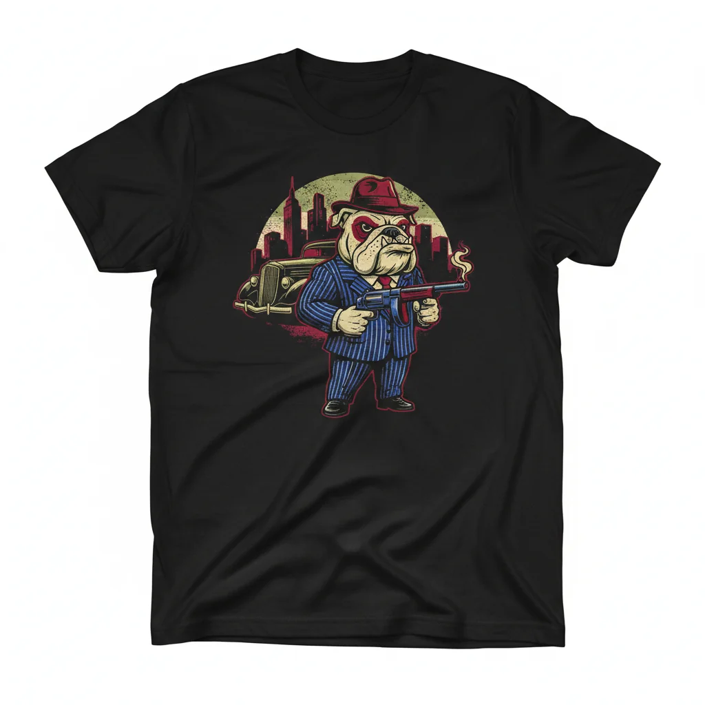 Gangster Cartoon 30s Vibe Essential T-Shirt: A Roaring Twenties Art Piece
