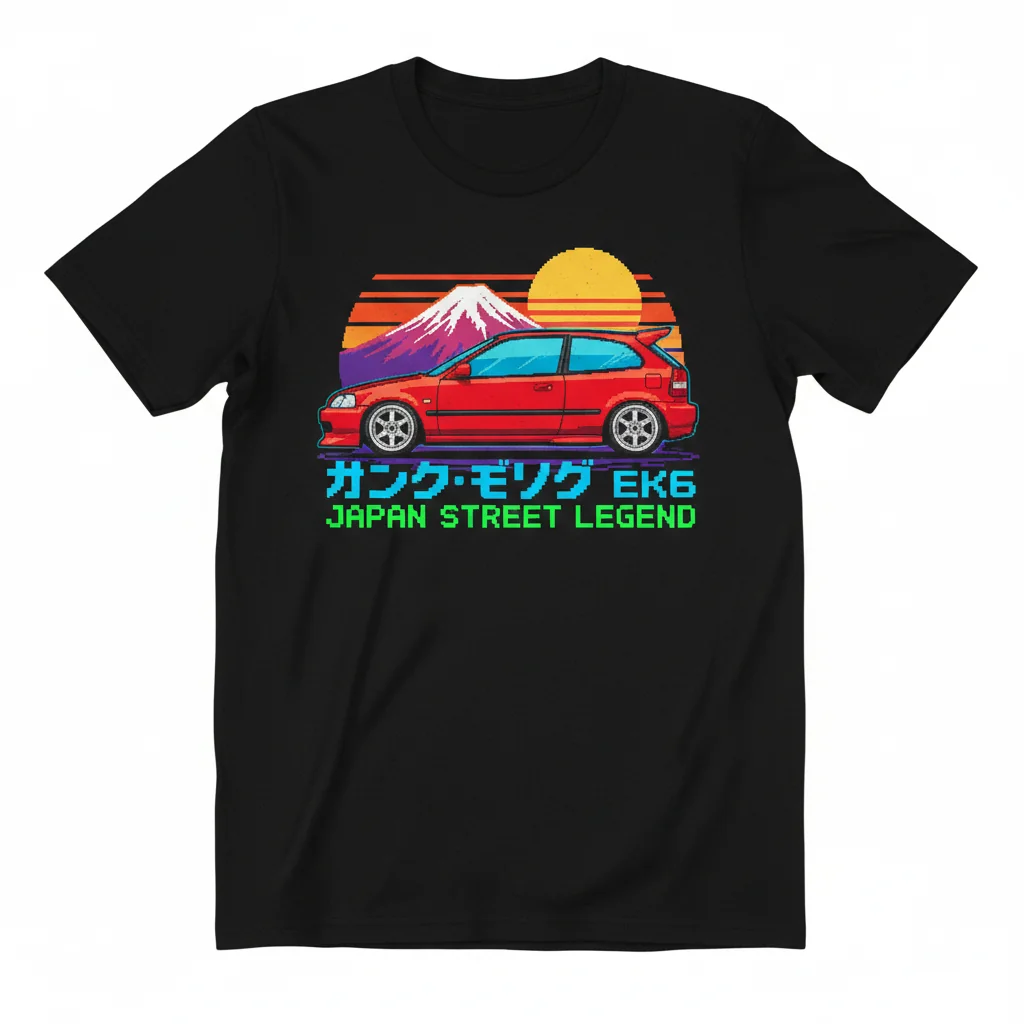 EK6 Japan Car 'Toon Style Tee