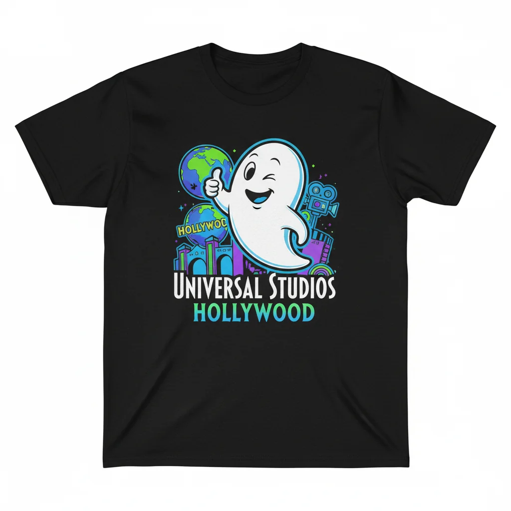 Casper the Friendly Ghost Universal Studios Hollywood T-Shirt – Classic Film Character Tee