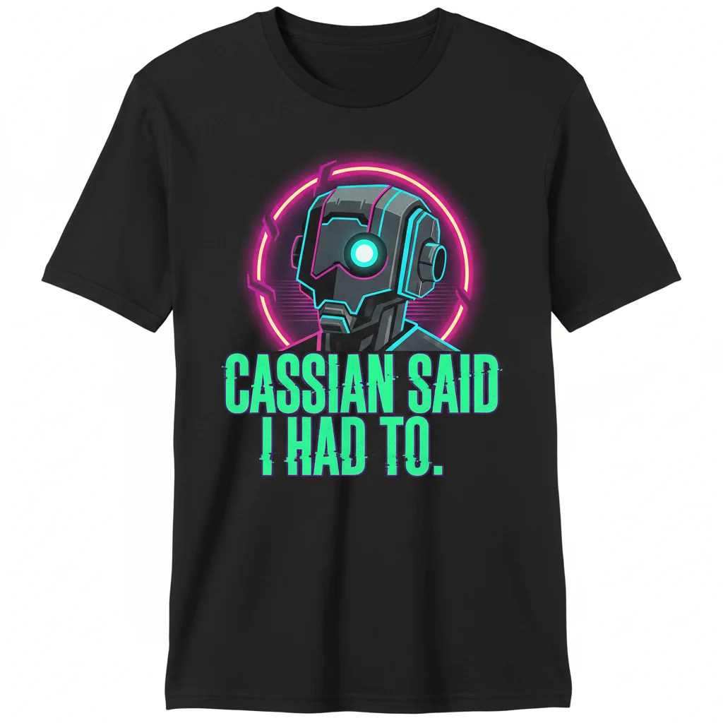 Cassian Said I Had To - ACOTAR Fan Essential T-Shirt, Premium Cotton Tee for Book Lovers