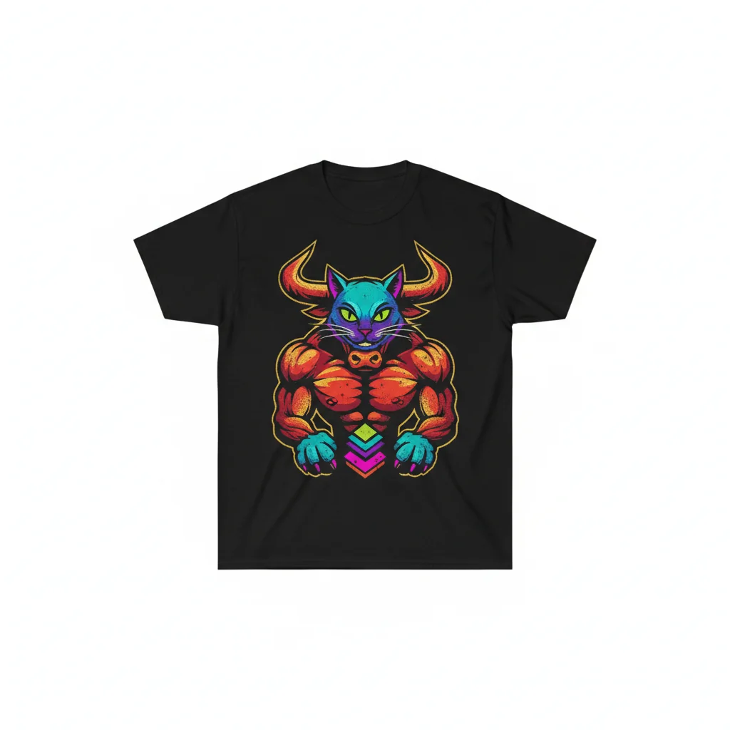 Cat + Bull = ? Unique Meme Fusion Essential T-Shirt
