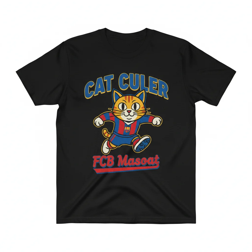 CAT Culer FCB Mascot Essential T-Shirt - Football Fan Tee
