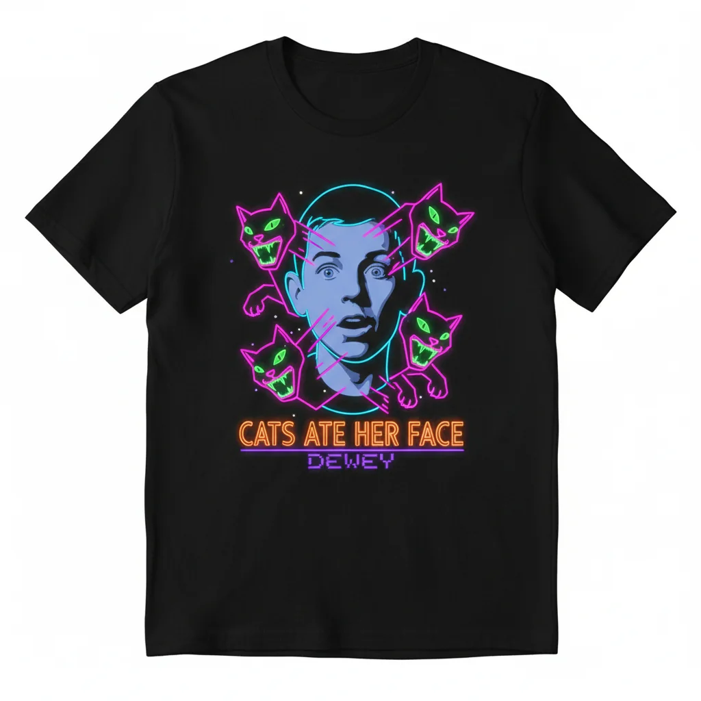 DEWEY 'Cats Ate Her Face' Premium Tee