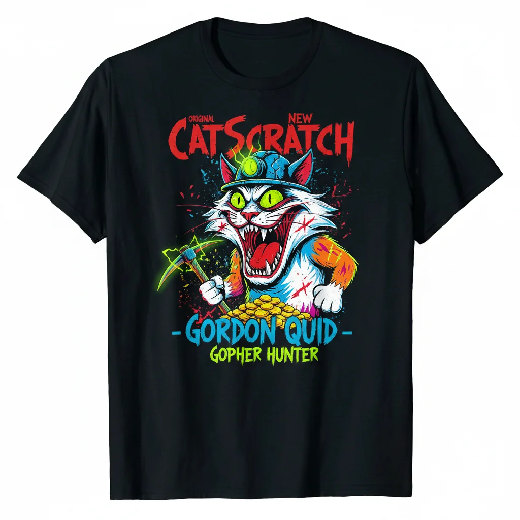 CatScratch - Camiseta Esencial Gordon Quid: Durabilidad y Confort Sin Compromisos