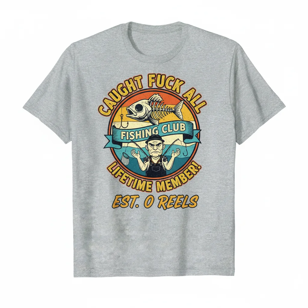 Caught Fuck All Fishing Club: The Lifetime Member's Story | Premium Angler Tee