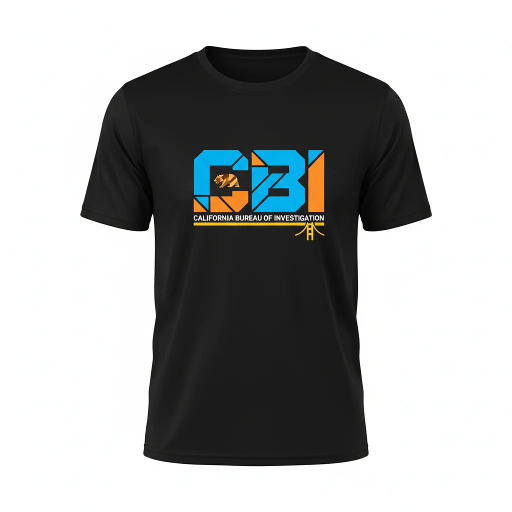 CBI - California Bureau of Investigation Active T-Shirt | Official Seal Tee