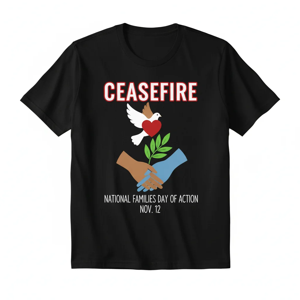 Ceasefire for Gaza Families - Nov 12 National Day of Action T-Shirt