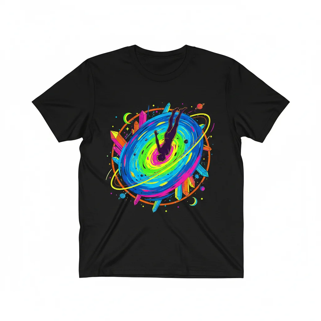 Celestial Plunge Essential T-Shirt – Premium 100% Ring-Spun Cotton Tee for Men & Women