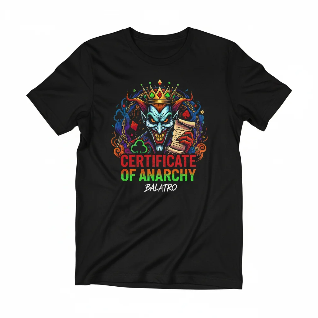Balatro Joker Certificate Essential T-Shirt – Premium Ring-Spun Cotton Tee
