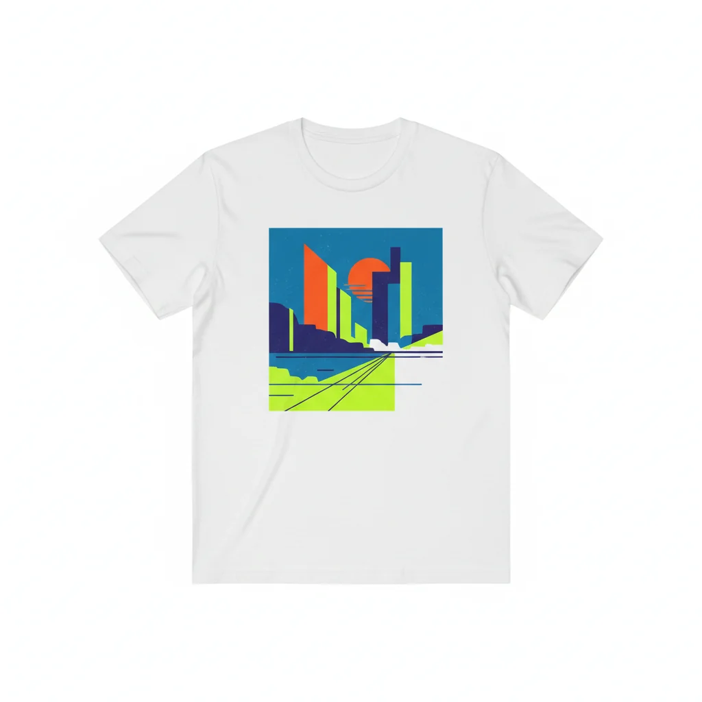 Cerulean Blue Essential T-Shirt – Dark Warm Blue, Fade-Resistant & Pre-Shrunk