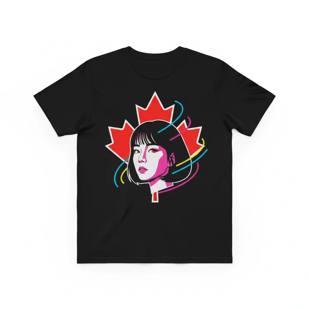 Chaewon Le Sserafim Kpop Tapestry – Canadian Flag Vibe