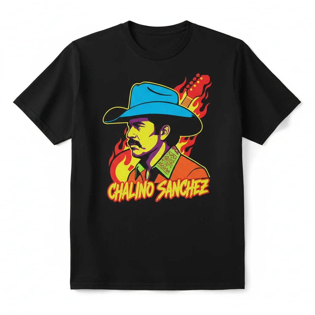 Chalino Sanchez 'Rey de Corridos' Music T-Shirt – Premium Cotton Tee for Fans