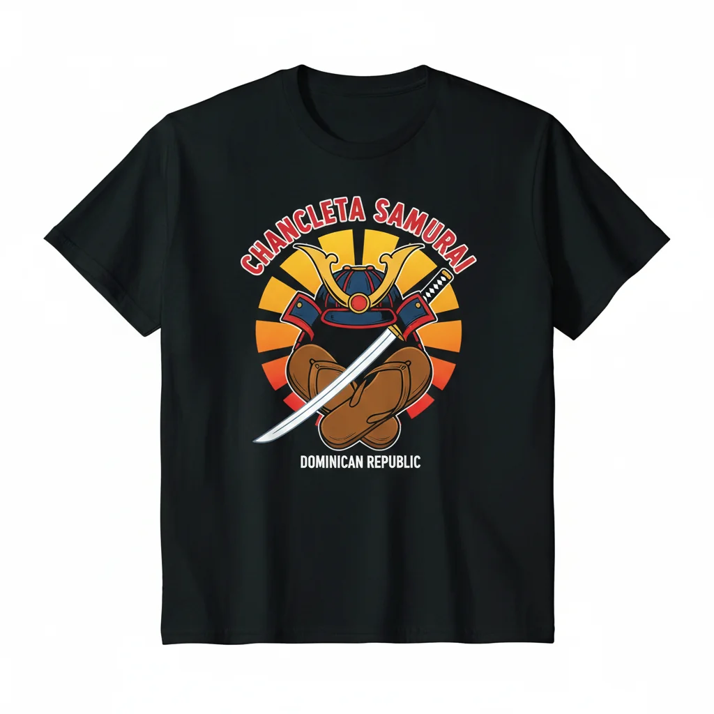 Chancleta Samurai Tee - DR Streetwear Icon