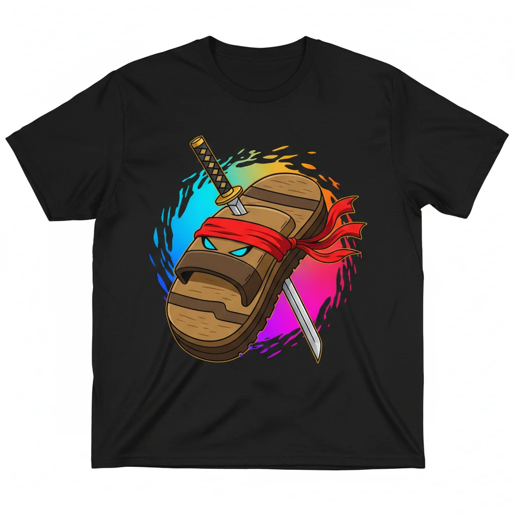 Chancleta Samurai Full Essential T-Shirt – Camiseta Gráfica Algodón Premium