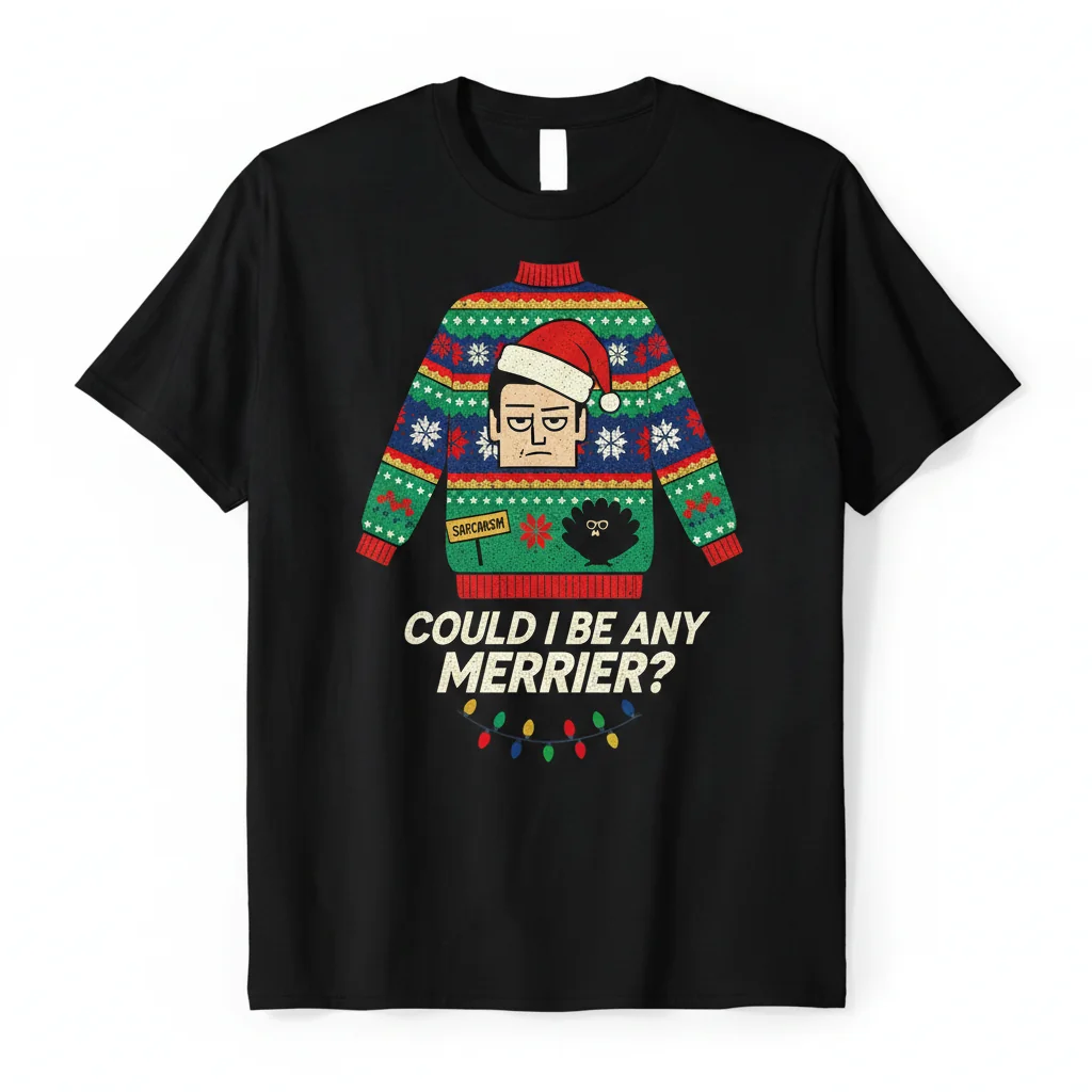 Chandler Bing 'Could I Be Any Merrier' Christmas Shirt | Premium Unisex Fit