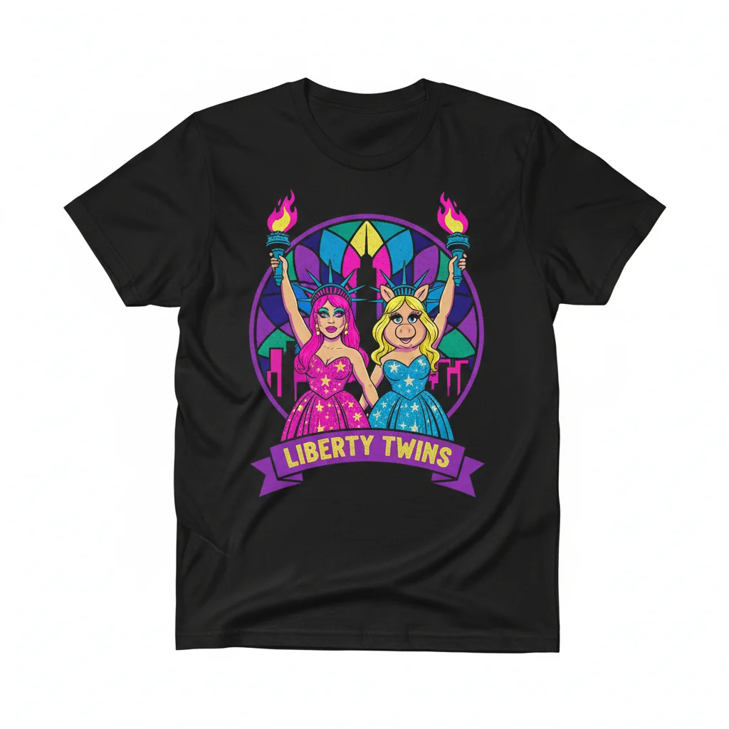 Chappell Roan & Miss Piggy Lady Liberty Twins Essential T-Shirt