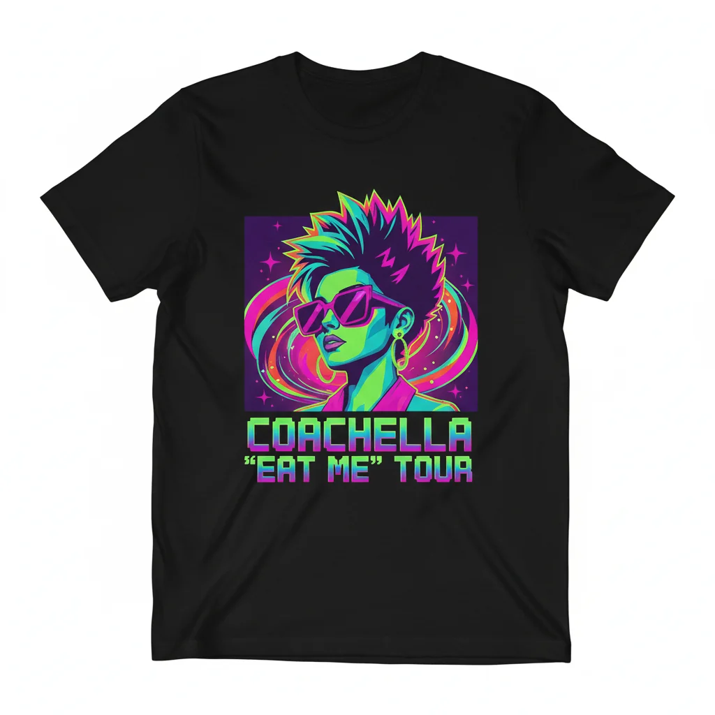 Chappell Roan Coachella Eat Me Durable Classic T-Shirt – Fade-Resistant & Perfect Fit