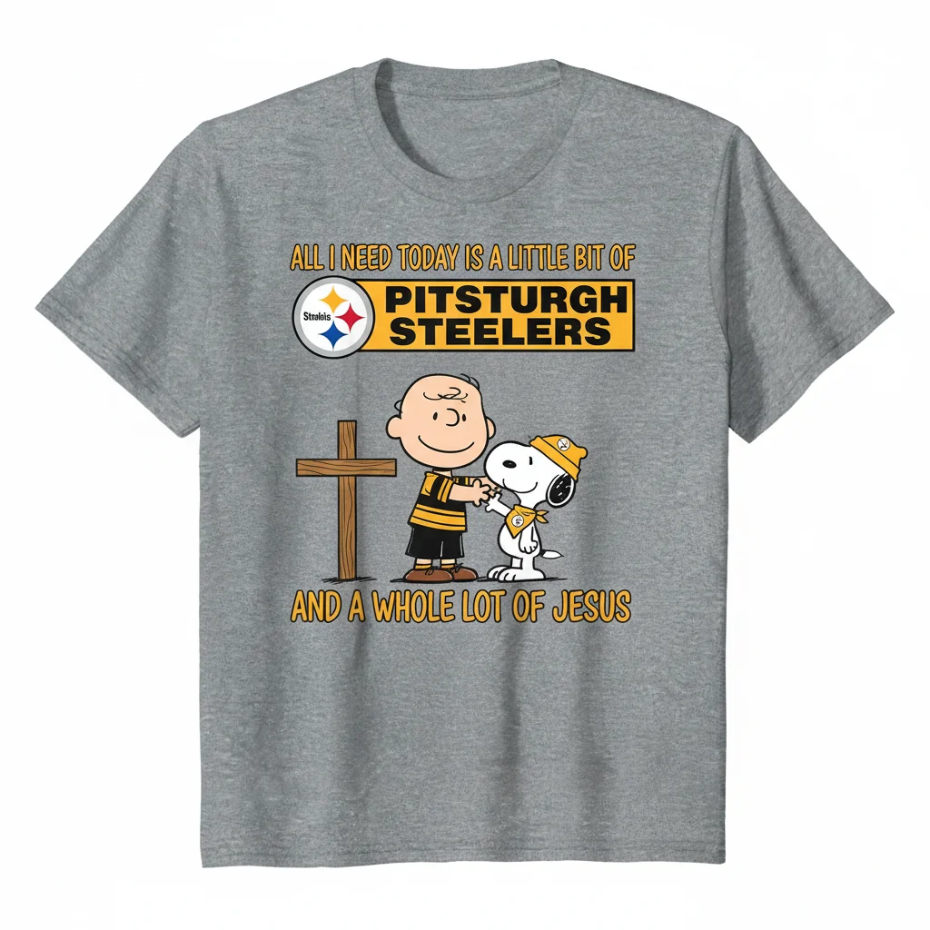Charlie Brown Snoopy Pittsburgh Steelers Jesus Shirt